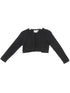 Cinderella Couture Girls Black Pearl Beaded Soft Hook Closure Sweater 2-14 - SophiasStyle.com